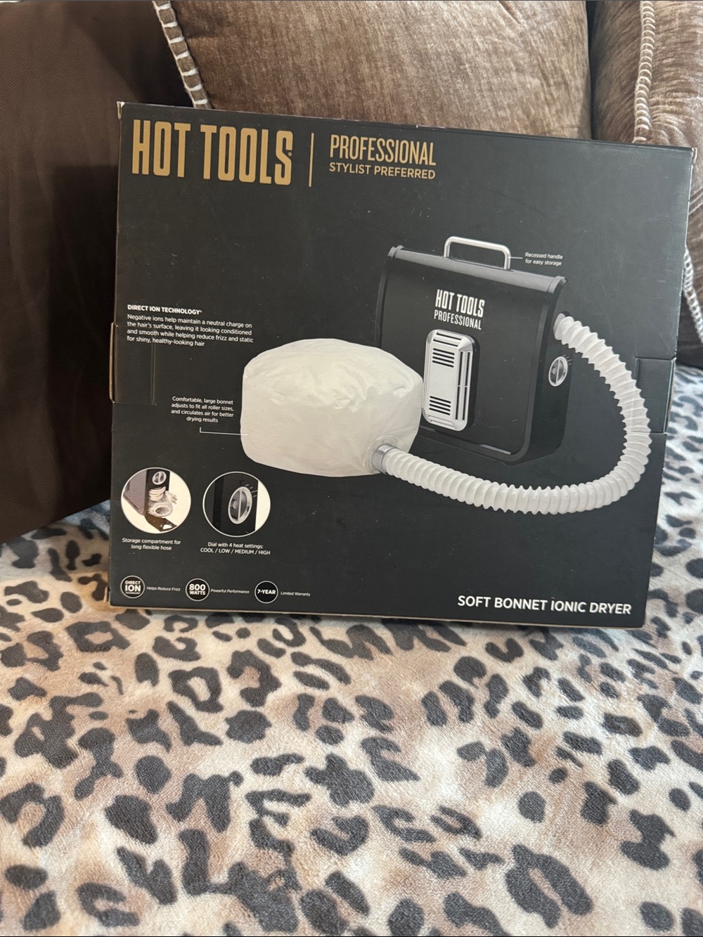 Soft Bonnet Ionic Dryer - Black